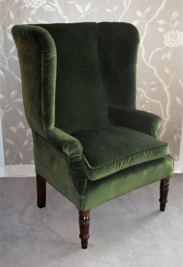 georgian wing back armchair 